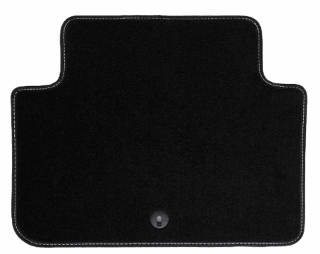 Lecatris rear automotive carpet floor mat with reinforced stitching